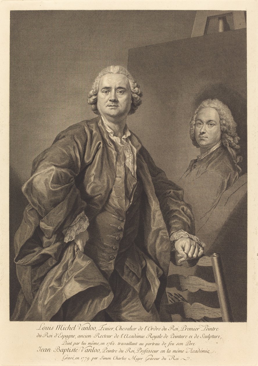 Louis Michel Vanloo by Simon Charles Miger after Louis Michel Van Loo