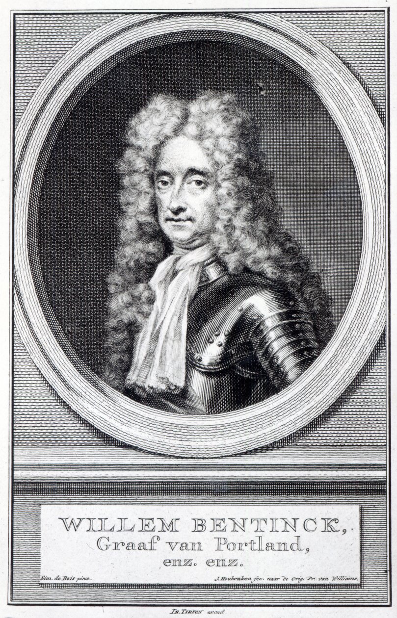 William Bentinck, 1st Earl of Portland, engraved by Jacobus Houbraken after an original by Robert Williams by Simon Du Bois