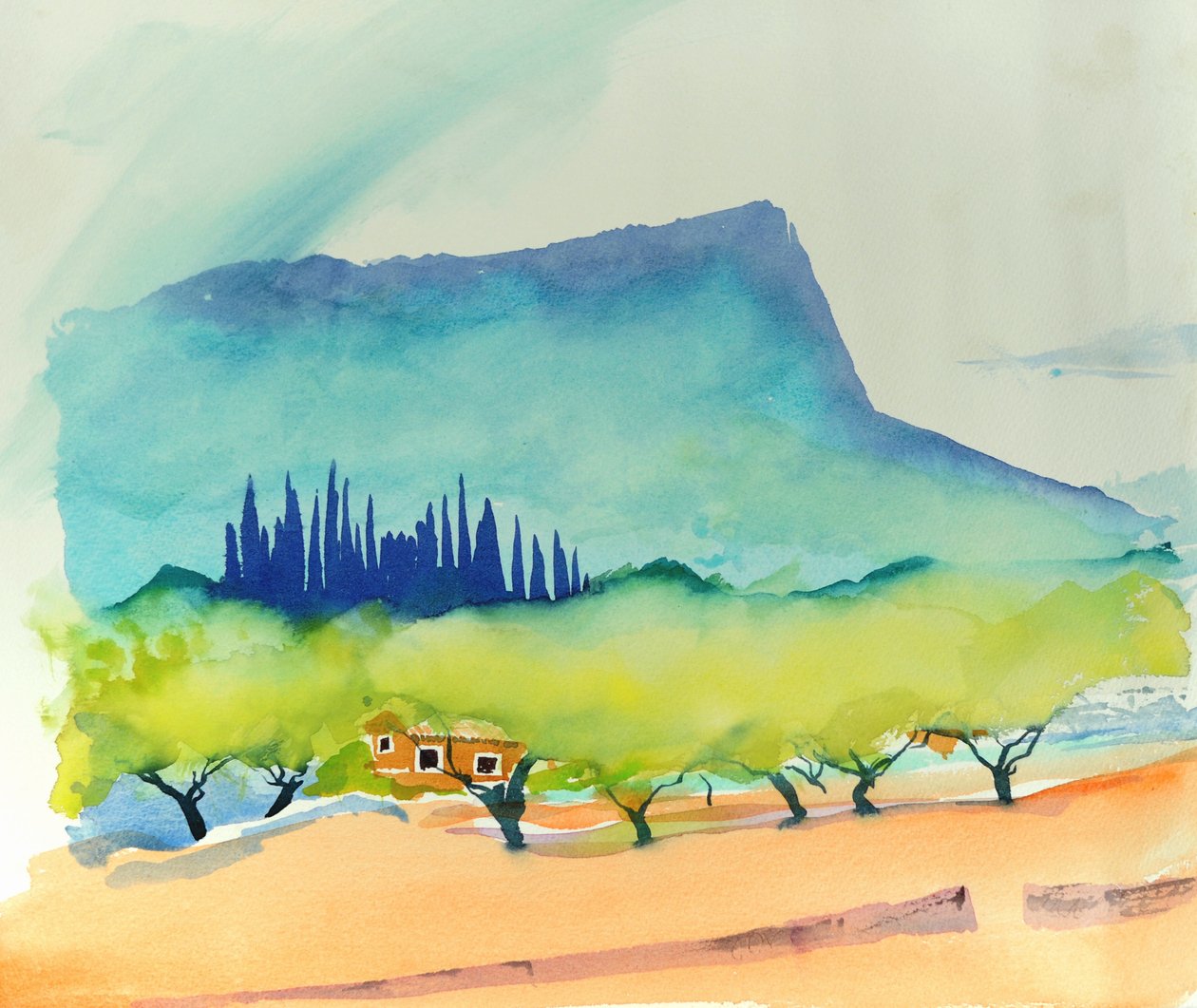 Almonds, Pollença, 2016 by Simon Fletcher