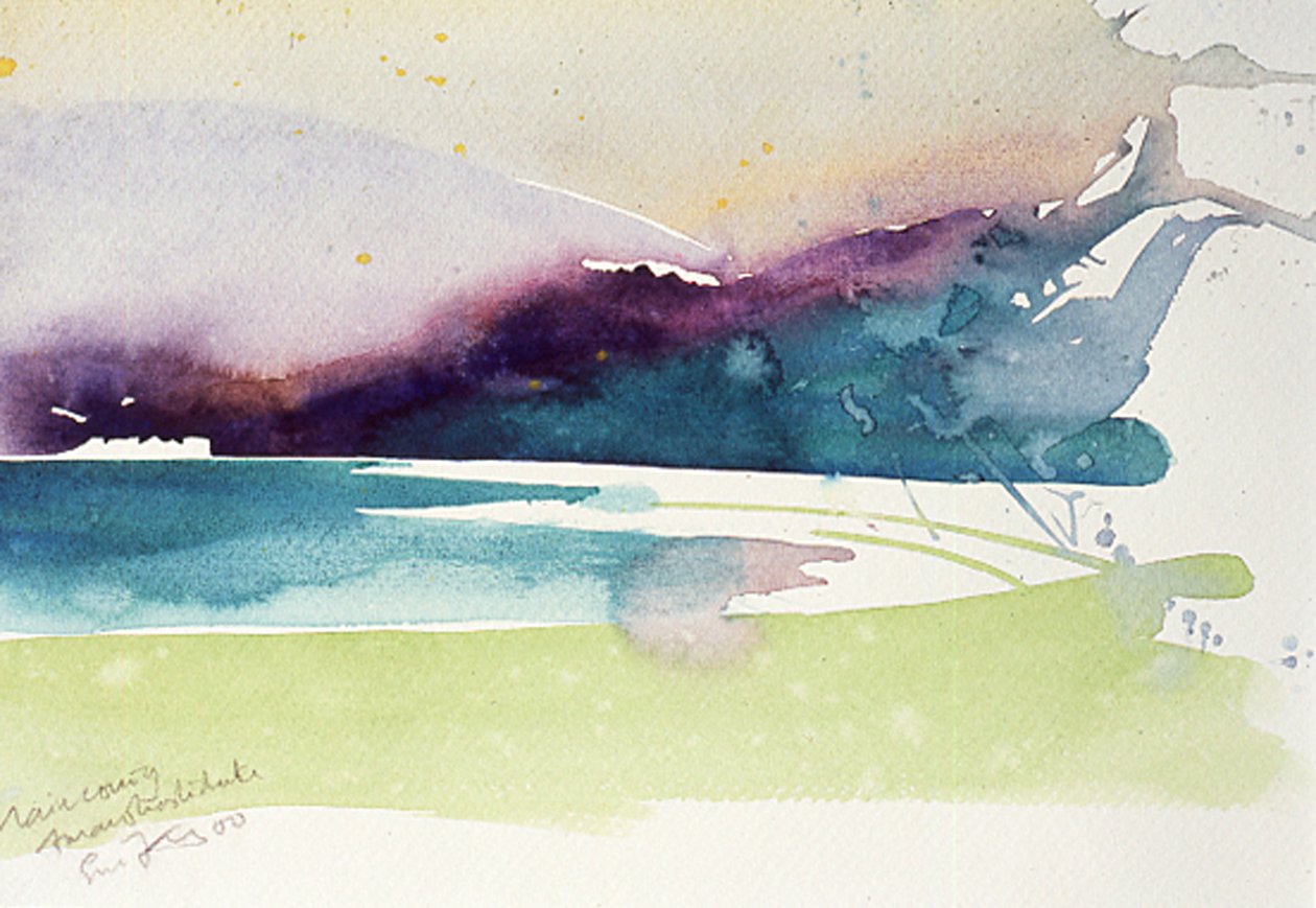 Rain Coming Amanohashidate, 2000 by Simon Fletcher