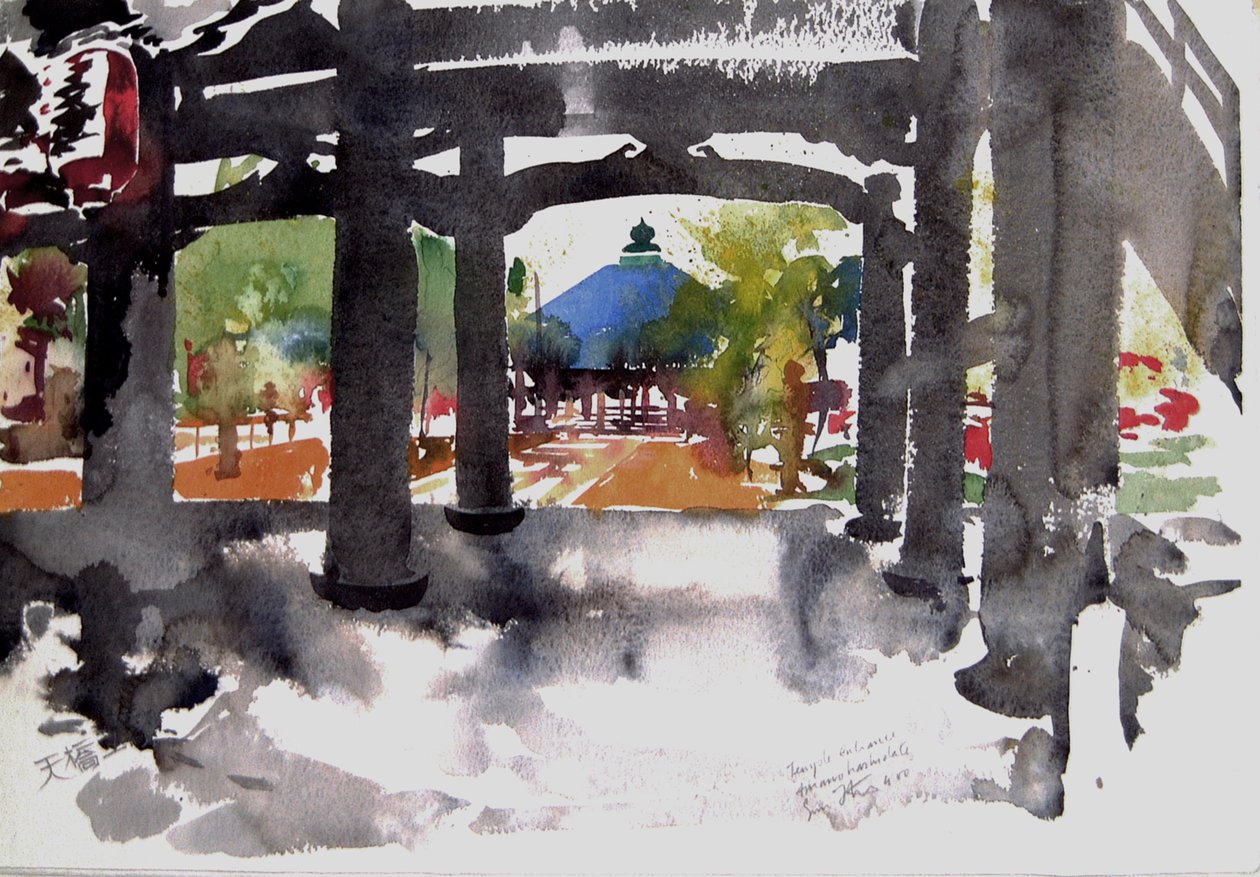 Temple Entrance Amanohashidate, 2000 by Simon Fletcher