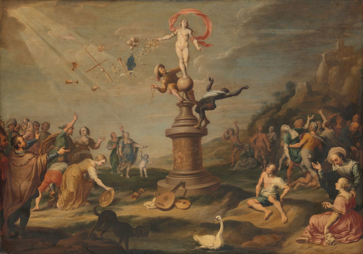 The Goddess Fortuna Bestowing her Gifts by Simon Flocquet (attributed to)
