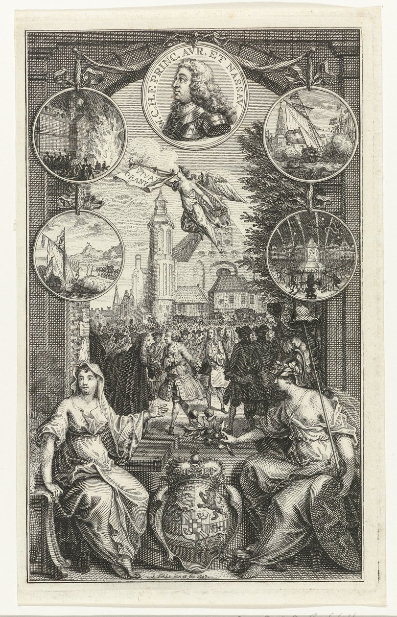 Allegory of the Elevation of William IV to Stadtholder, 1747 by Simon Fokke