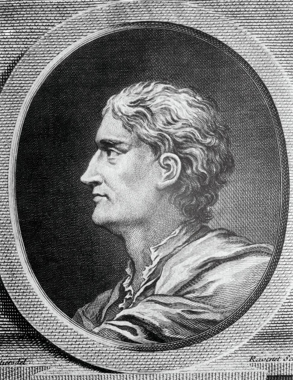 Portrait of Isaac Newton, English physicist and mathematician by Simon Francois Ravenet