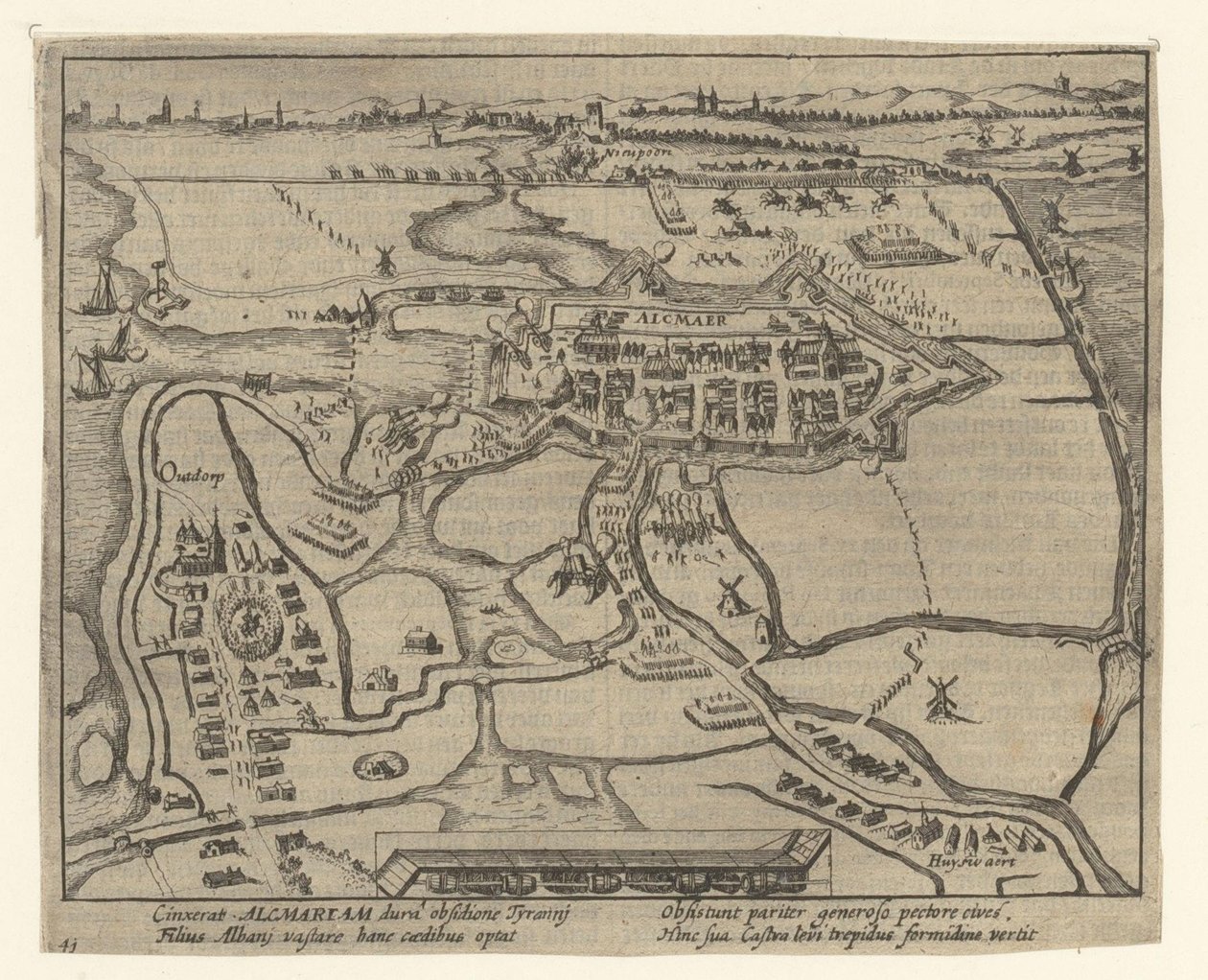 Siege of Alkmaar, 1573 by Simon Frisius