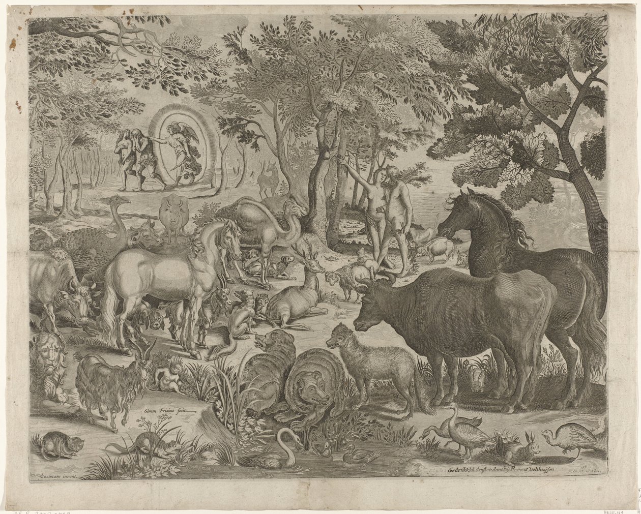 Expulsion from Paradise by Simon Frisius