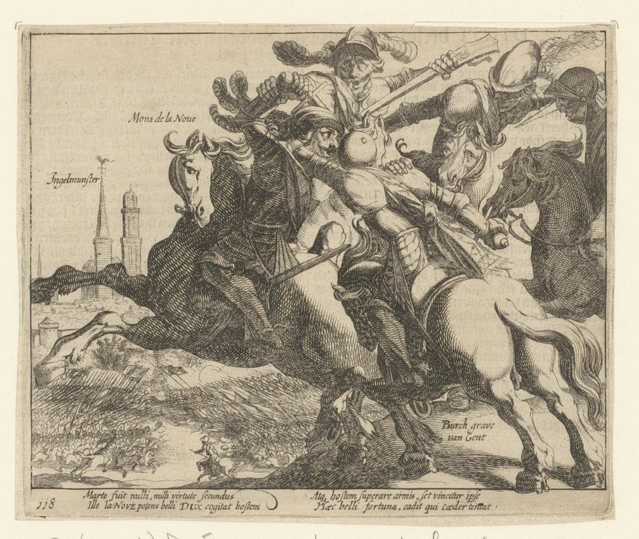 François de la Noue Captured During the Battle of Ingelmunster, 1580 by Simon Frisius