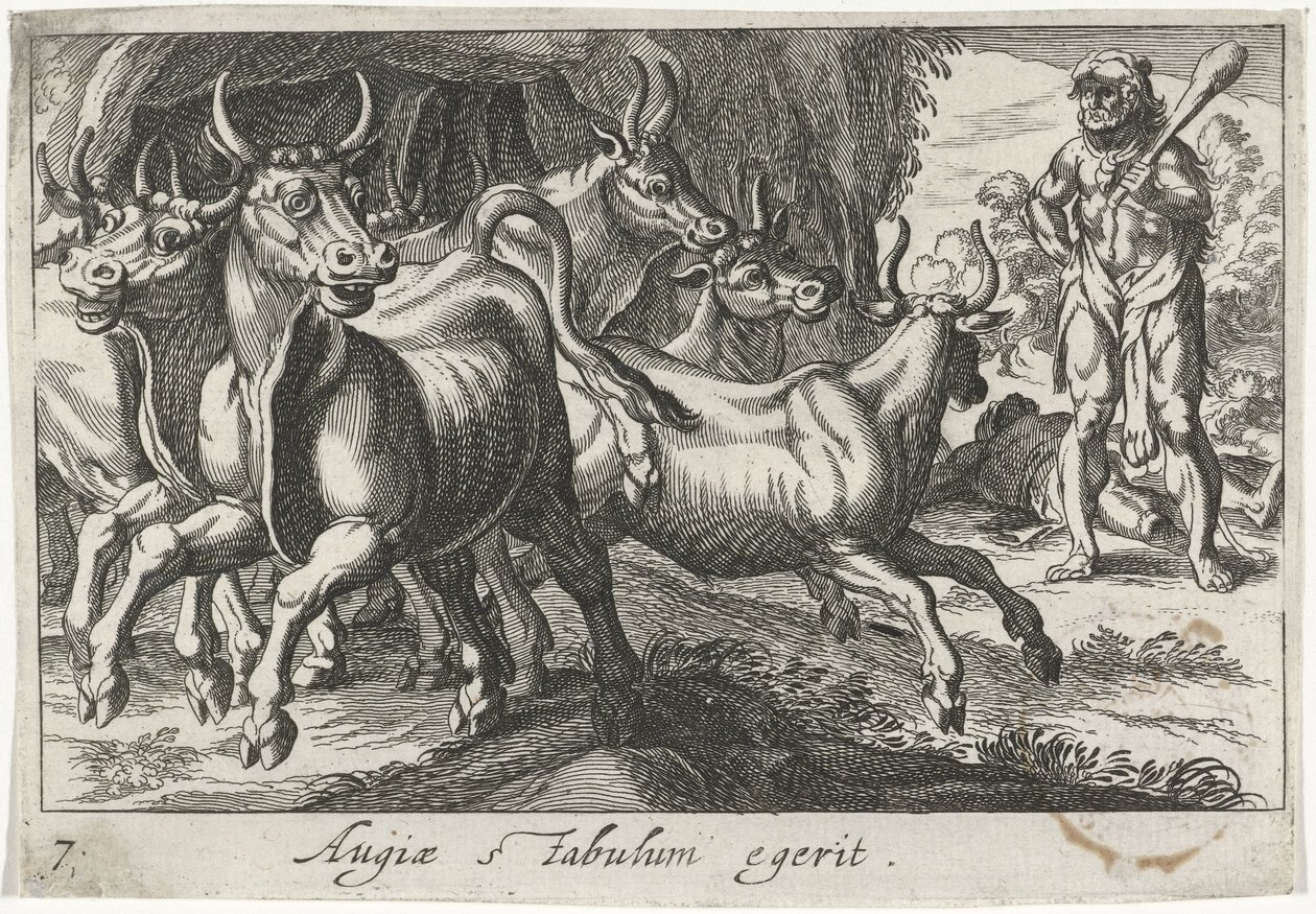 Hercules Herding the Flock of Geryon by Simon Frisius