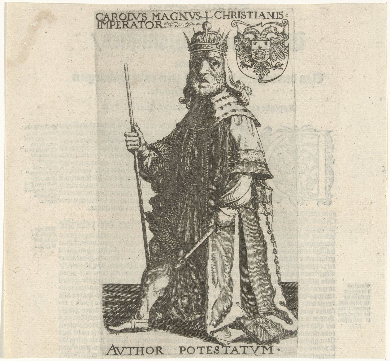 Emperor Charlemagne by Simon Frisius
