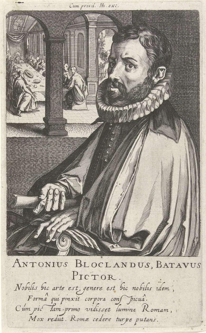Portrait of Anthonie Blocklandt by Simon Frisius