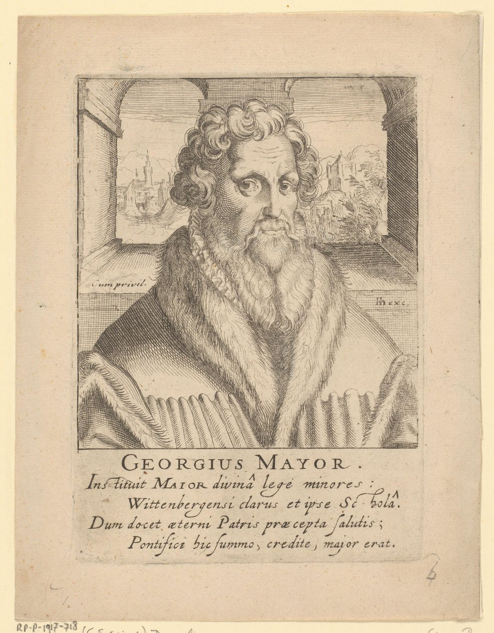 Portrait of Georg Major by Simon Frisius