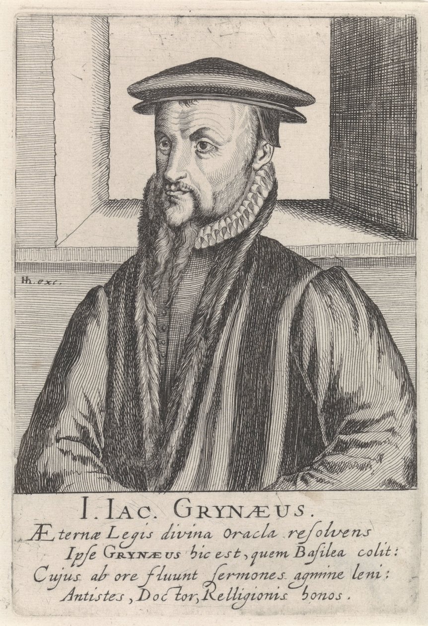 Portrait of Johann-Jacob Grynaeus by Simon Frisius