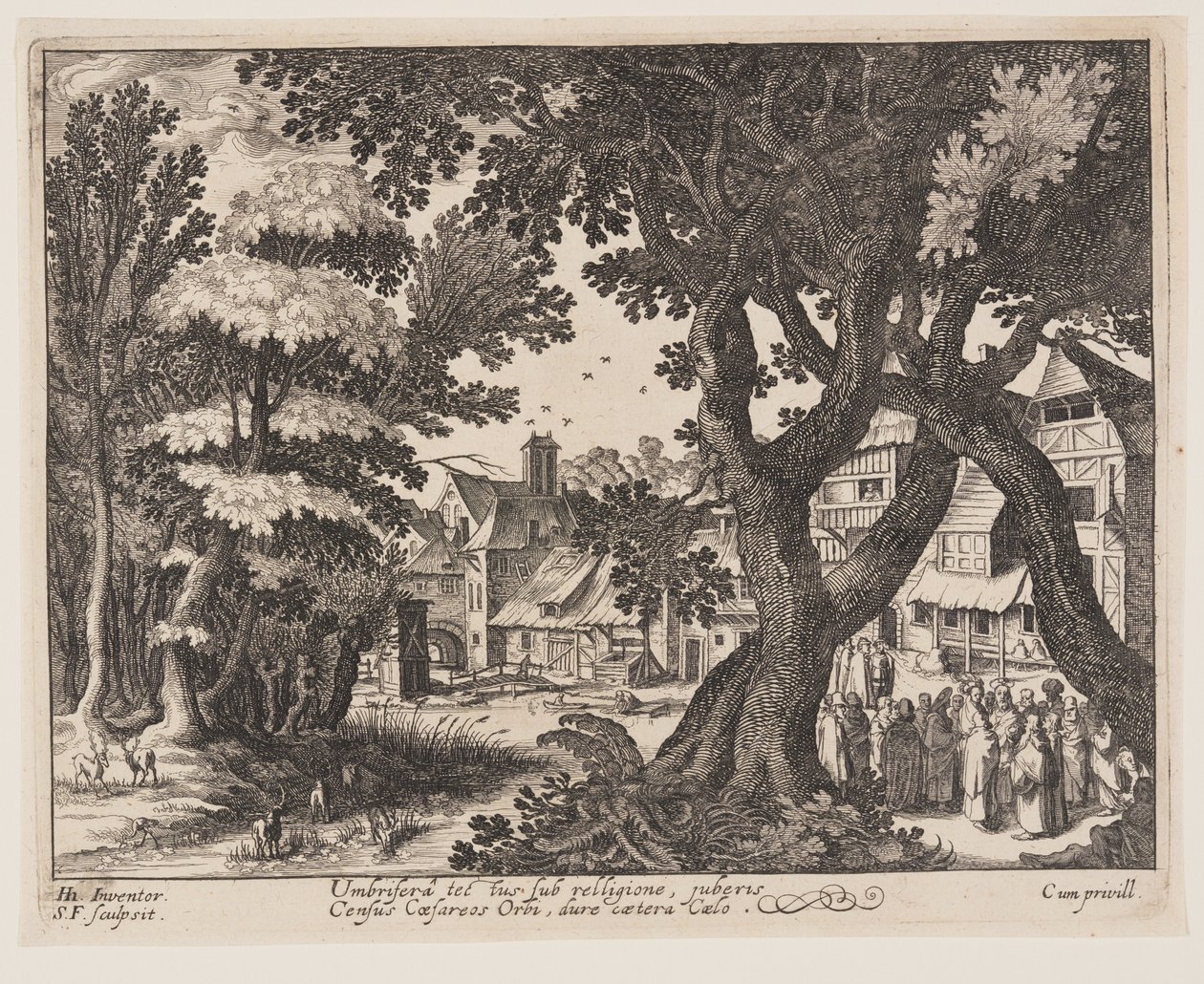 The Tribute Money, from Landscapes with Scenes from the Life of Christ by Simon Frisius