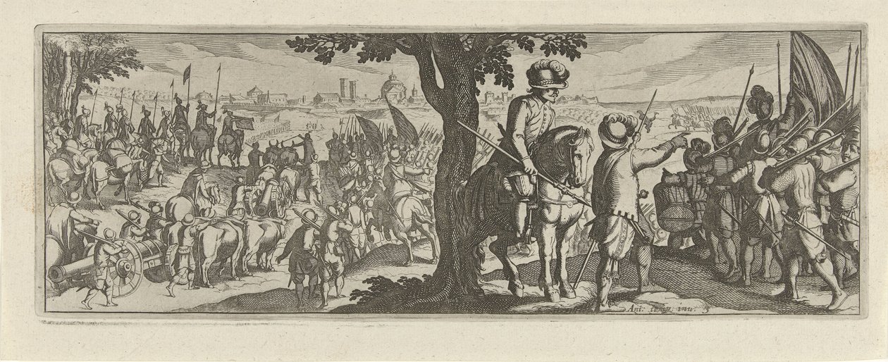 Two Soldiers Under a Tree by Simon Frisius