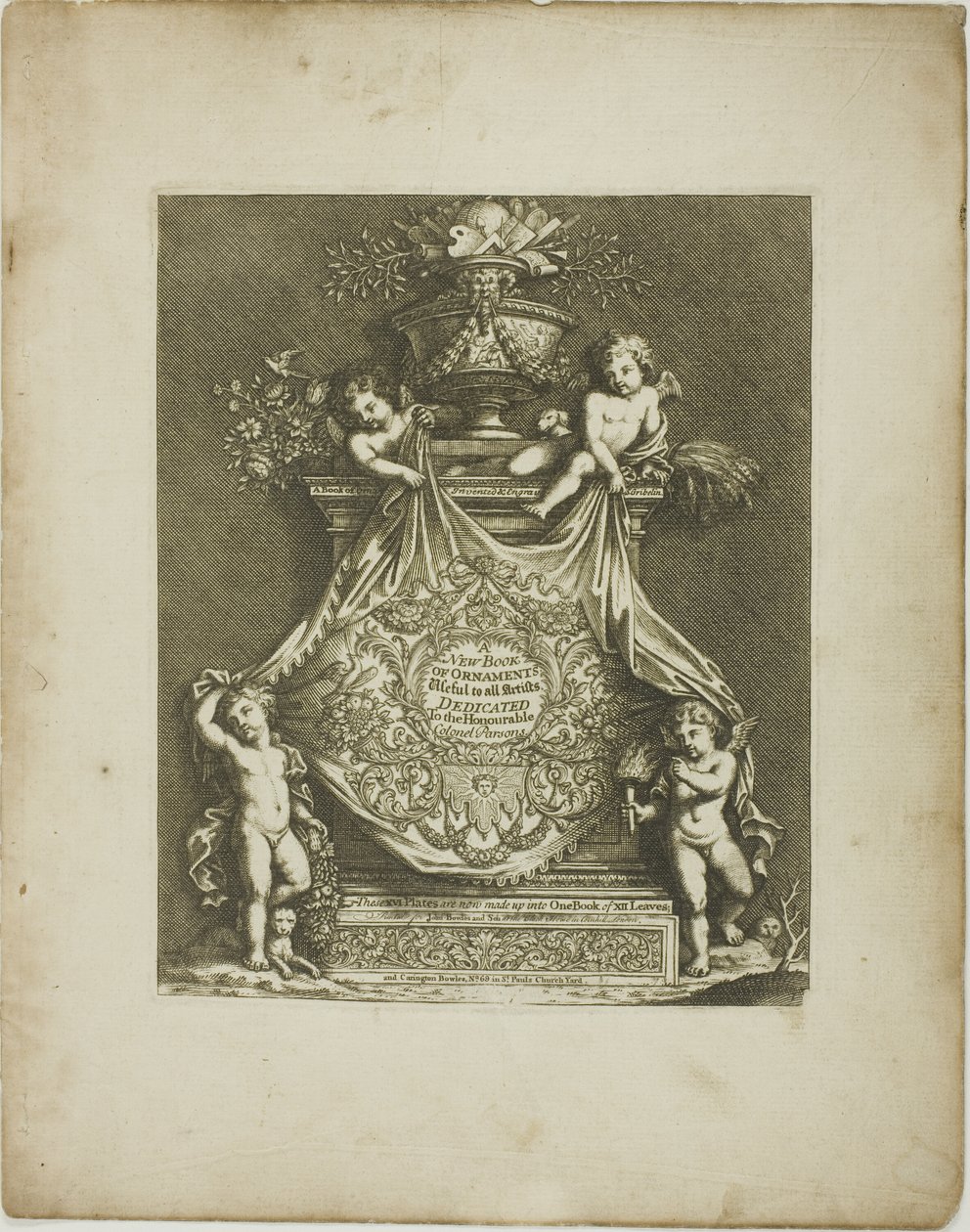 Plate One, from A New Book of Ornaments by Simon Gribelin II