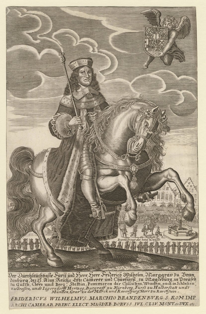 Portrait of Frederick William (1620-1688), Elector of Brandenburg, Duke of Prussia by Simon Grimm