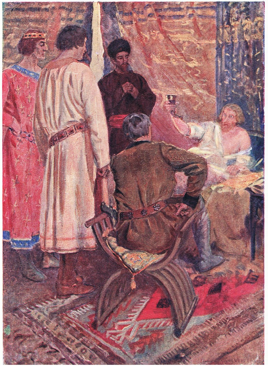 To the immortal honour of the first Crusade who shall strike lance or sword on the gate of Jerusalem by Simon Harmon Vedder