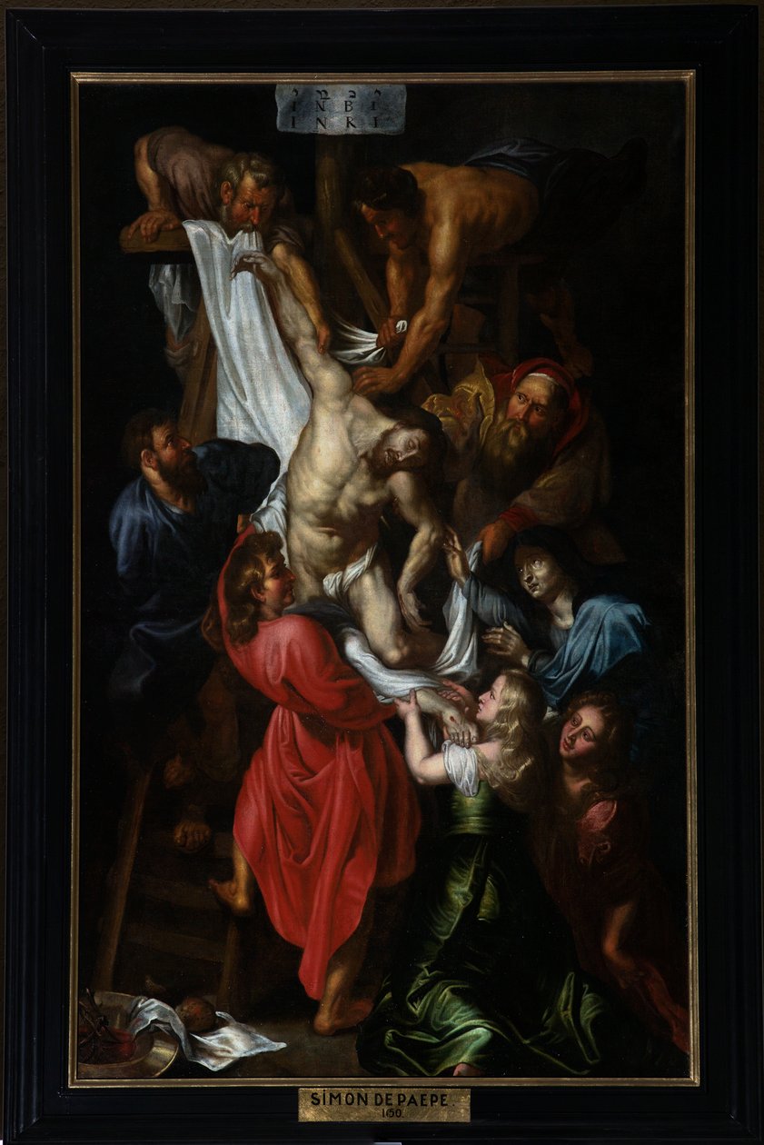 Parish Church (Parochiekerk Sint-Pieter). Descent of the Cross. by Simon II de Pape