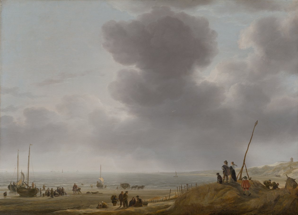 Beach View by Simon Jacobsz. Vlieger