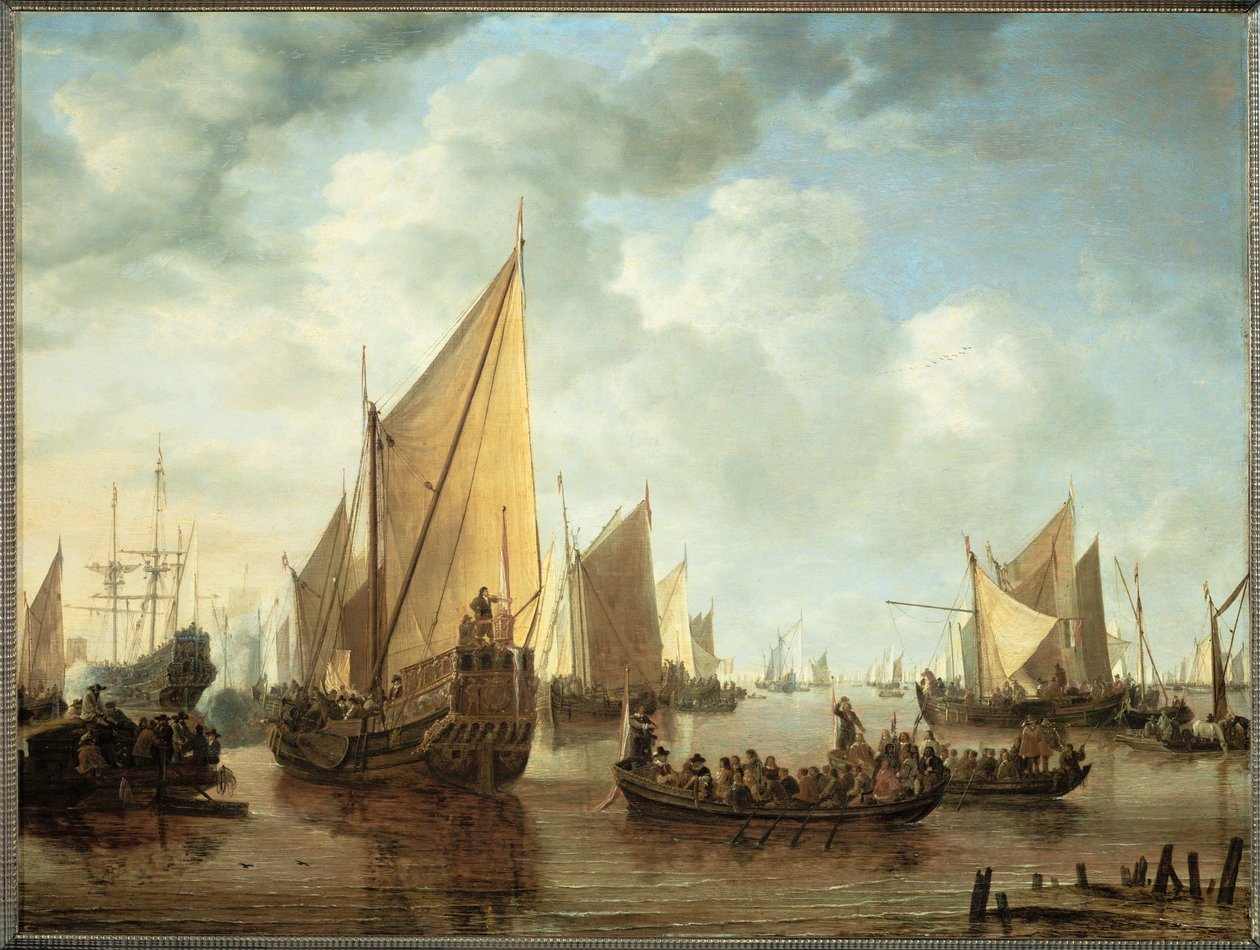 Naval Visit of Frederic Hendricks II of Orange, Fourth Son of William I of Orange, Governor of the Netherlands by Simon Jacobsz. Vlieger