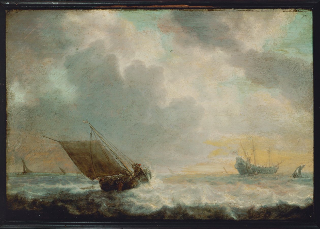 Seascape by Simon Jacobsz. Vlieger
