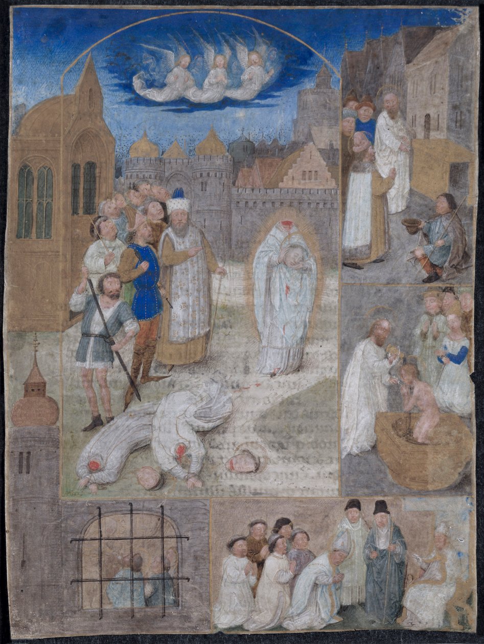 Leaf Excised from a Breviary of Charles the Bold and Margaret of York by Simon Marmion