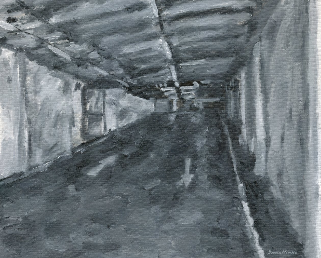 Carpark Interior No 11, 2023 by Simon Neville