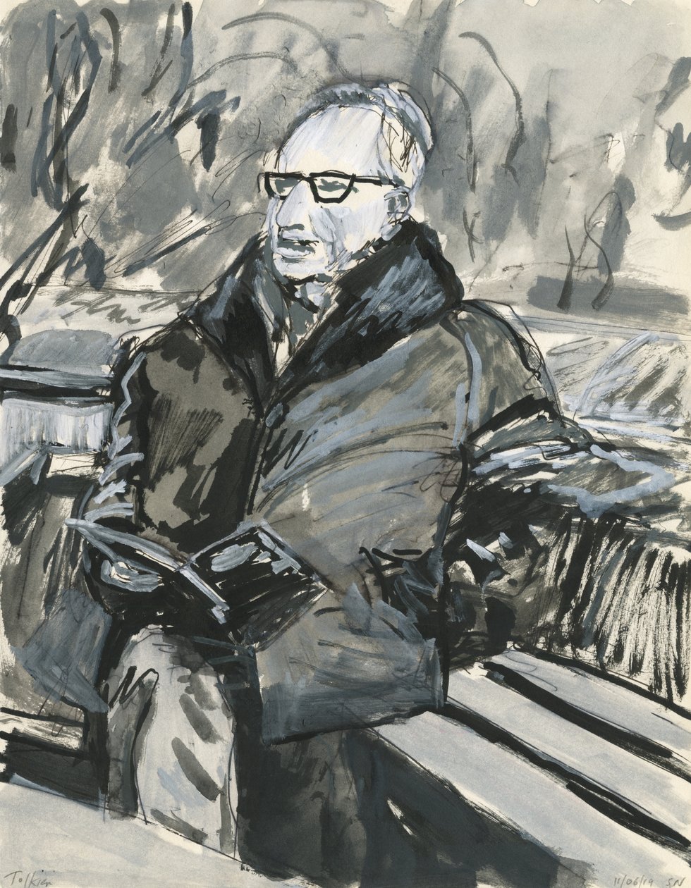 Man Reading a Book by Simon Neville