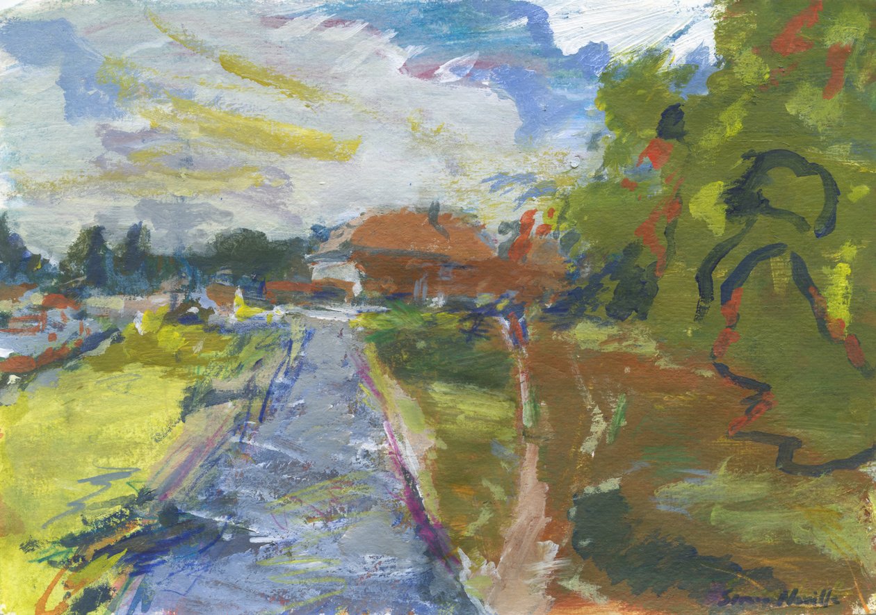 Pavement & Shortcut to Houses by Simon Neville
