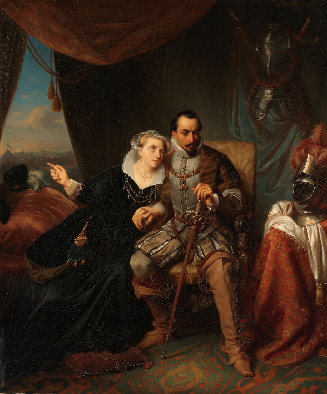 Magdalena Moons Begs Francisco Valdez to Postpone the Storming of Leiden by Simon Opzoomer