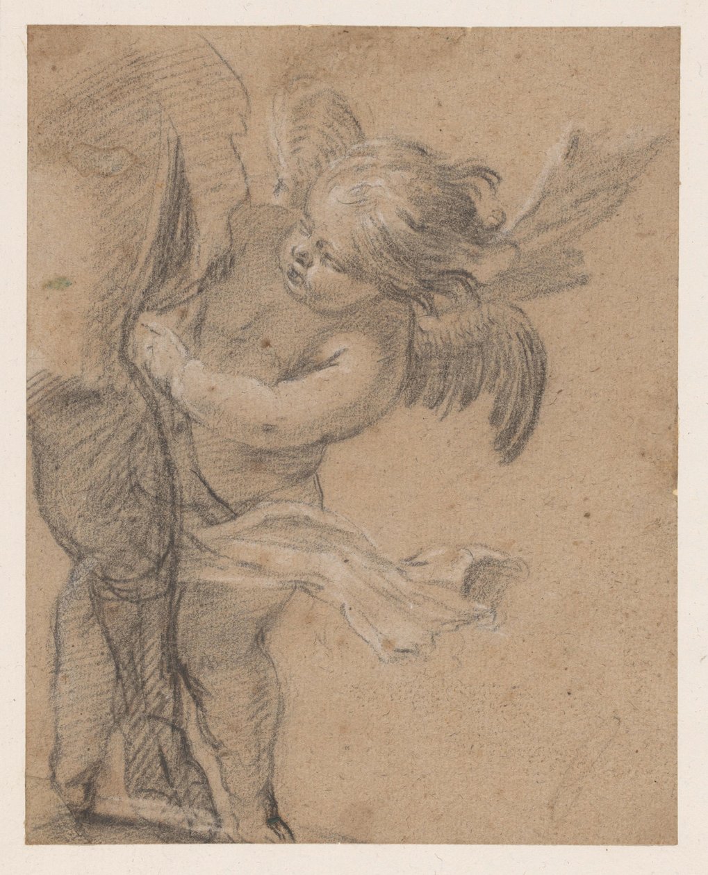 Little Angel by the Leg of St. Roch by Simon Vouet