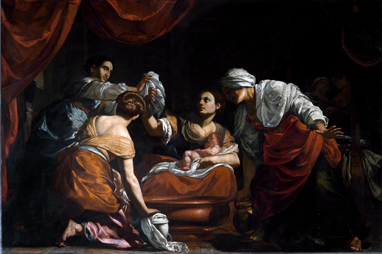 The Birth of the Virgin by Simon Vouet