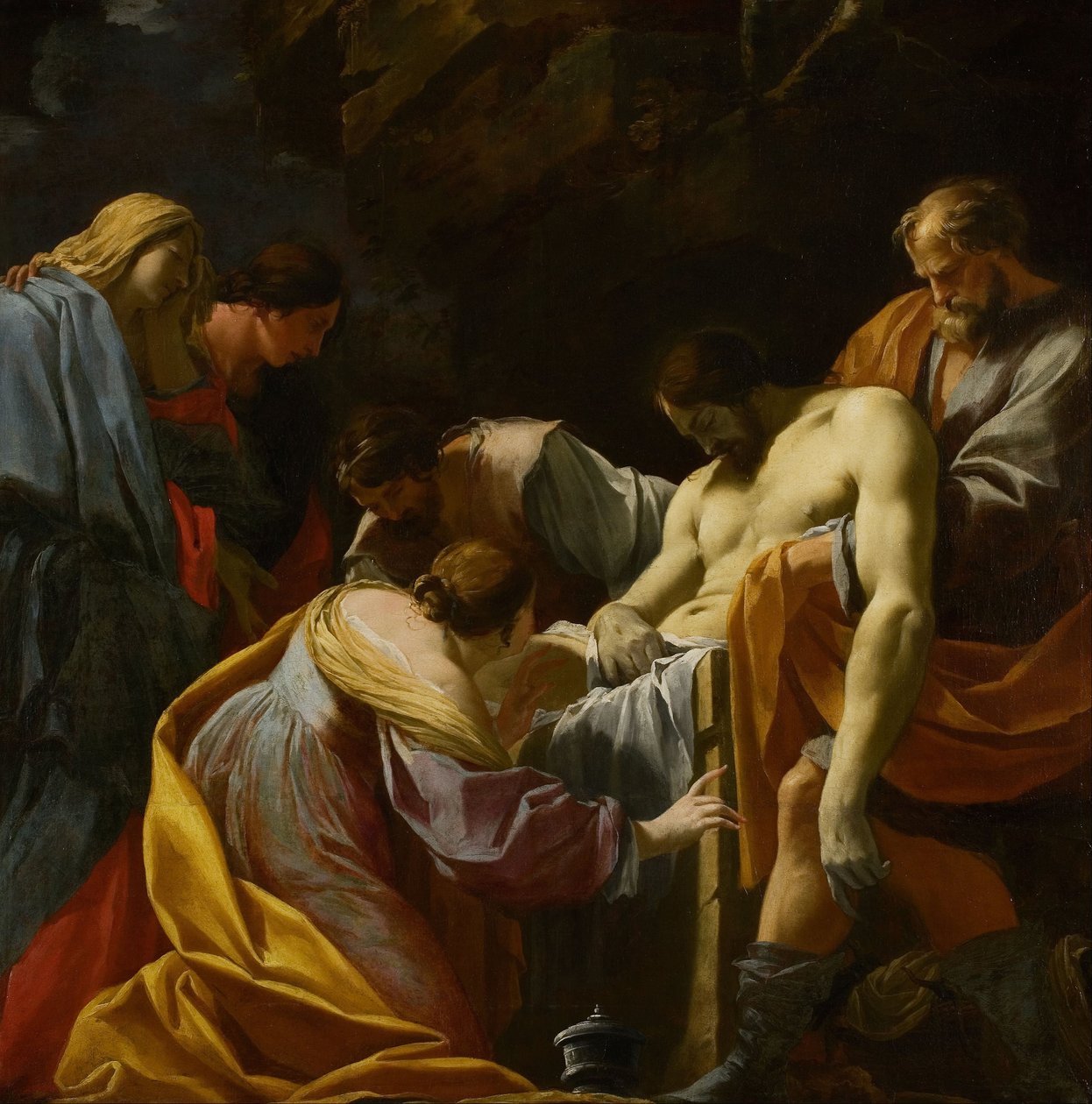 The Entombment by Simon Vouet