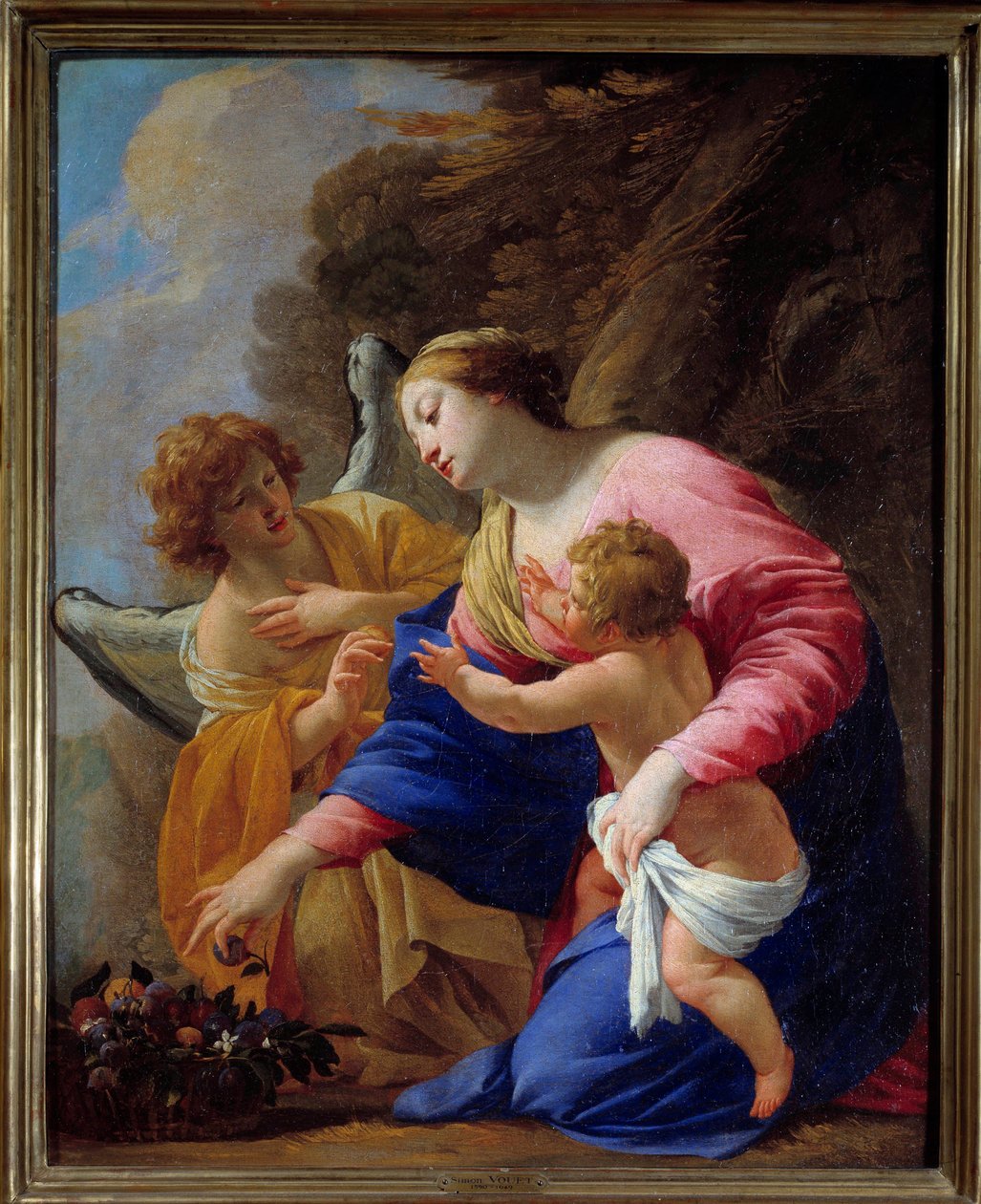 The Virgin and the Angel by Simon Vouet