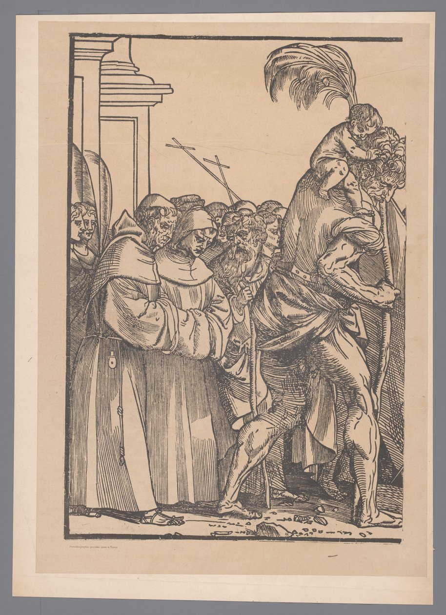 Reproduction of the First Part of the Print Series The Triumph of Christ after Joos Lambrecht by Simonau and Toovey