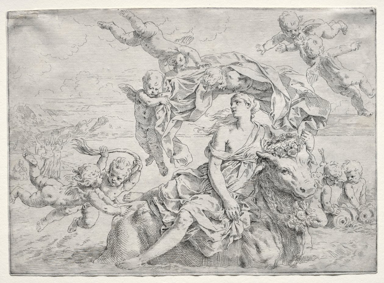 The Rape of Europa by Simone Cantarini