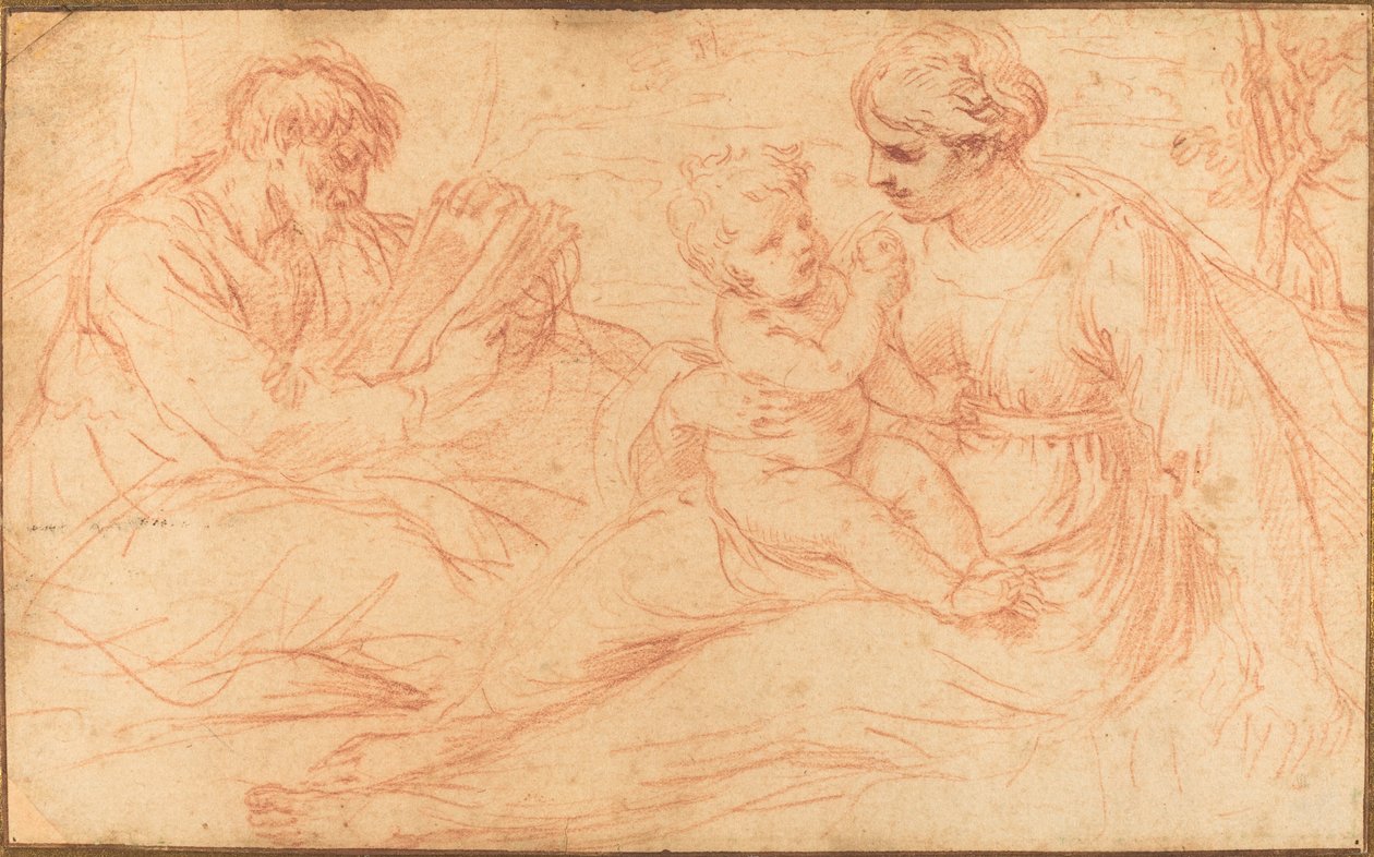 The Holy Family by Simone Cantarini