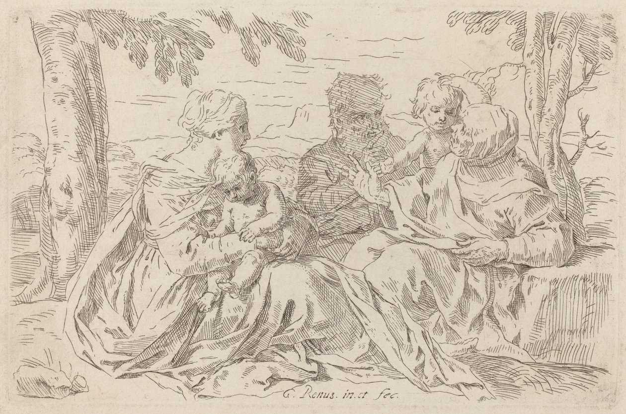 The Holy Family by Simone Cantarini