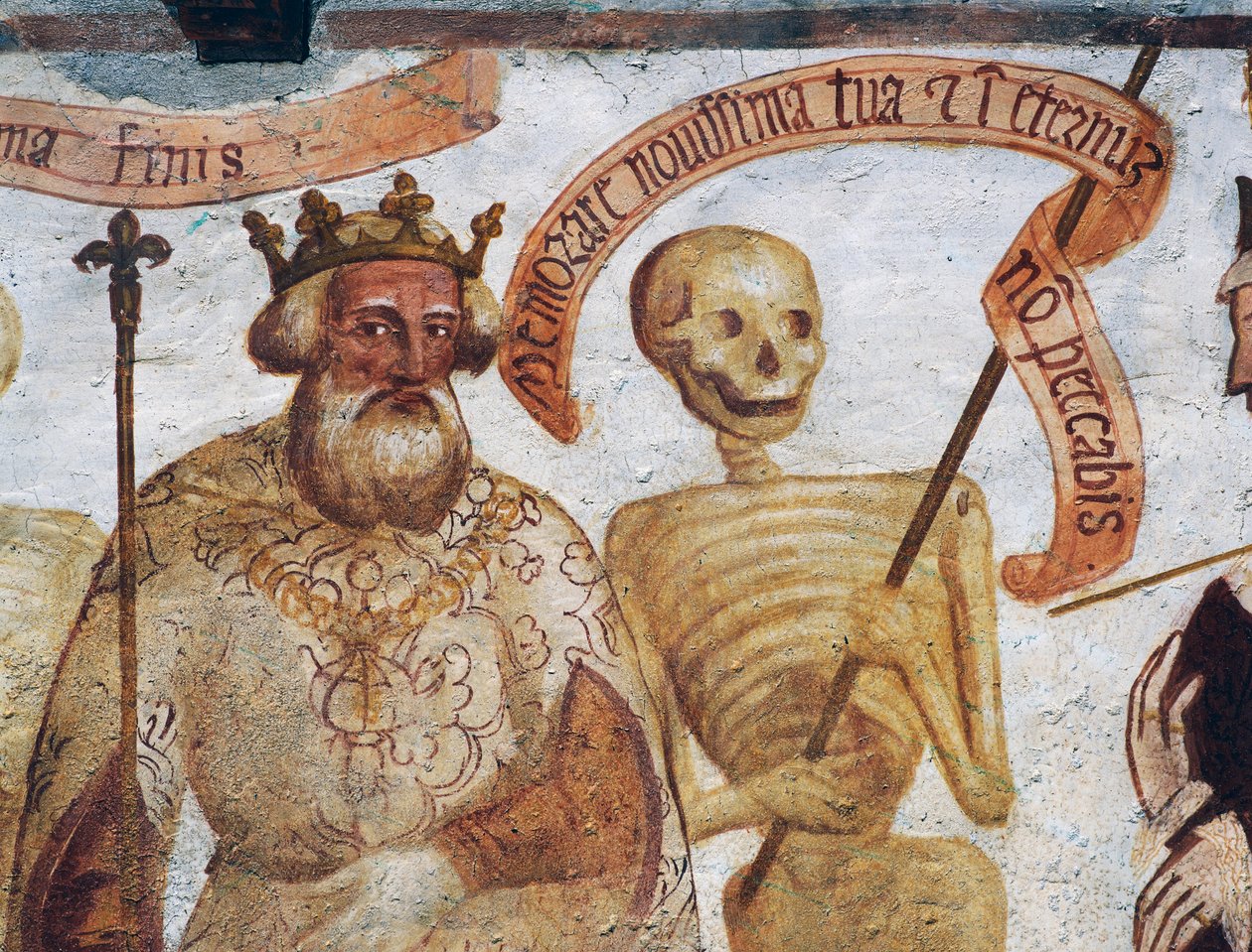 Death with the King (detail) by Simone II Baschenis