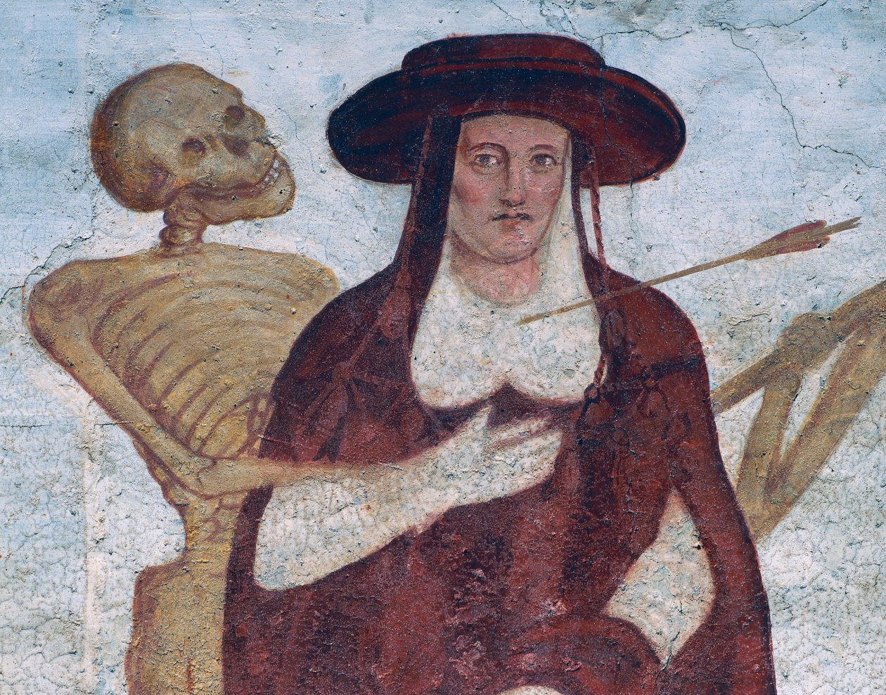 The Cardinal and Death (detail) by Simone II Baschenis