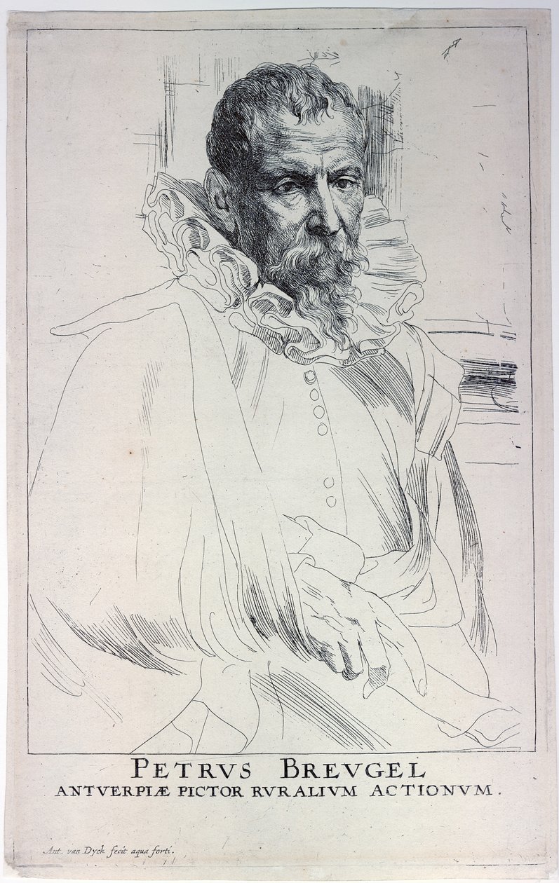 Portrait of the Artist Jan Brueghel the Younger 1601-1678, First Third of 17th Century by Sir Anthony van Dyck