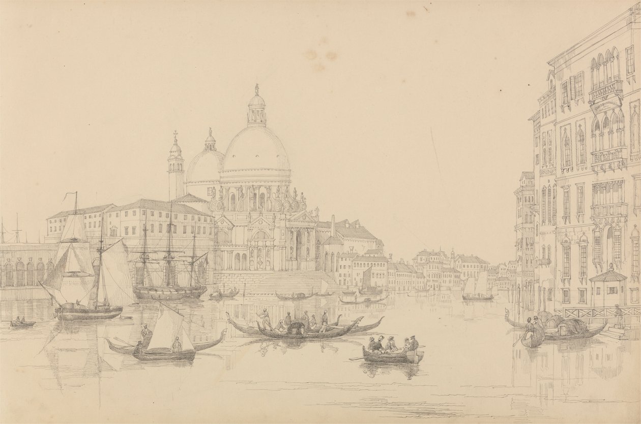 Album of 30 Views in the Tyrol and Italy: The Church of St. Maria della Salute 10th Nov. 1840 by Sir Charles D