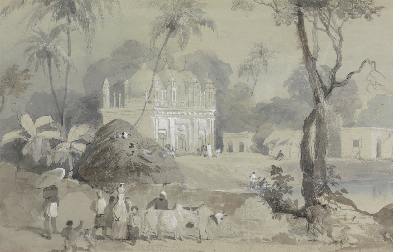 Mosque at Borranypore by Sir Charles D