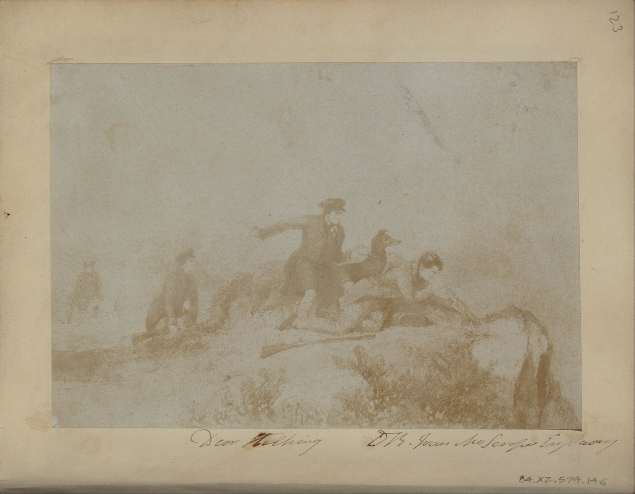 Deer Stalking, from an Engraving by Sir David Brewster