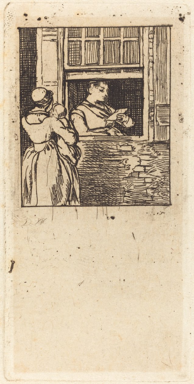 Woman at a Window, Reading a Letter by Sir David Wilkie
