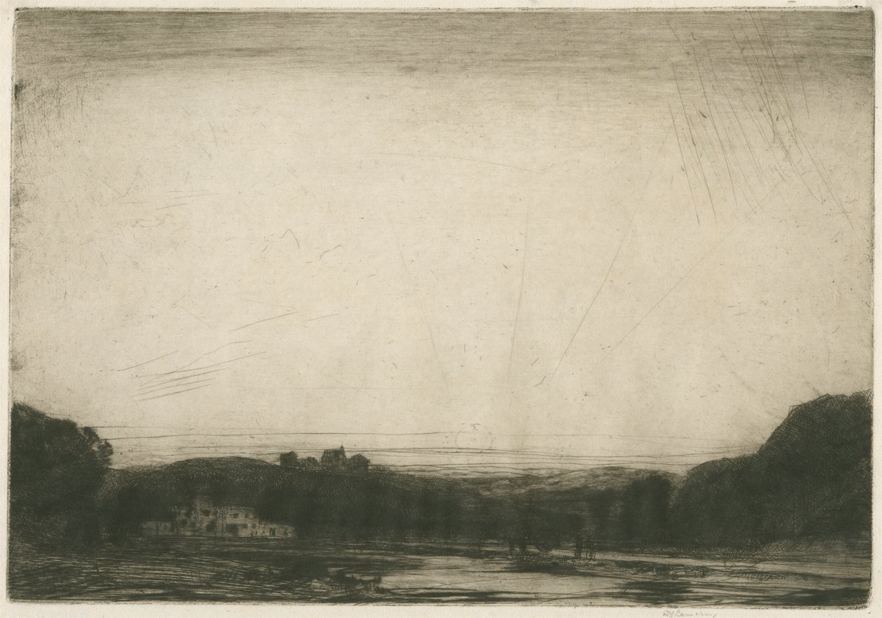 A Valley of the Ardennes by Sir David Young Cameron