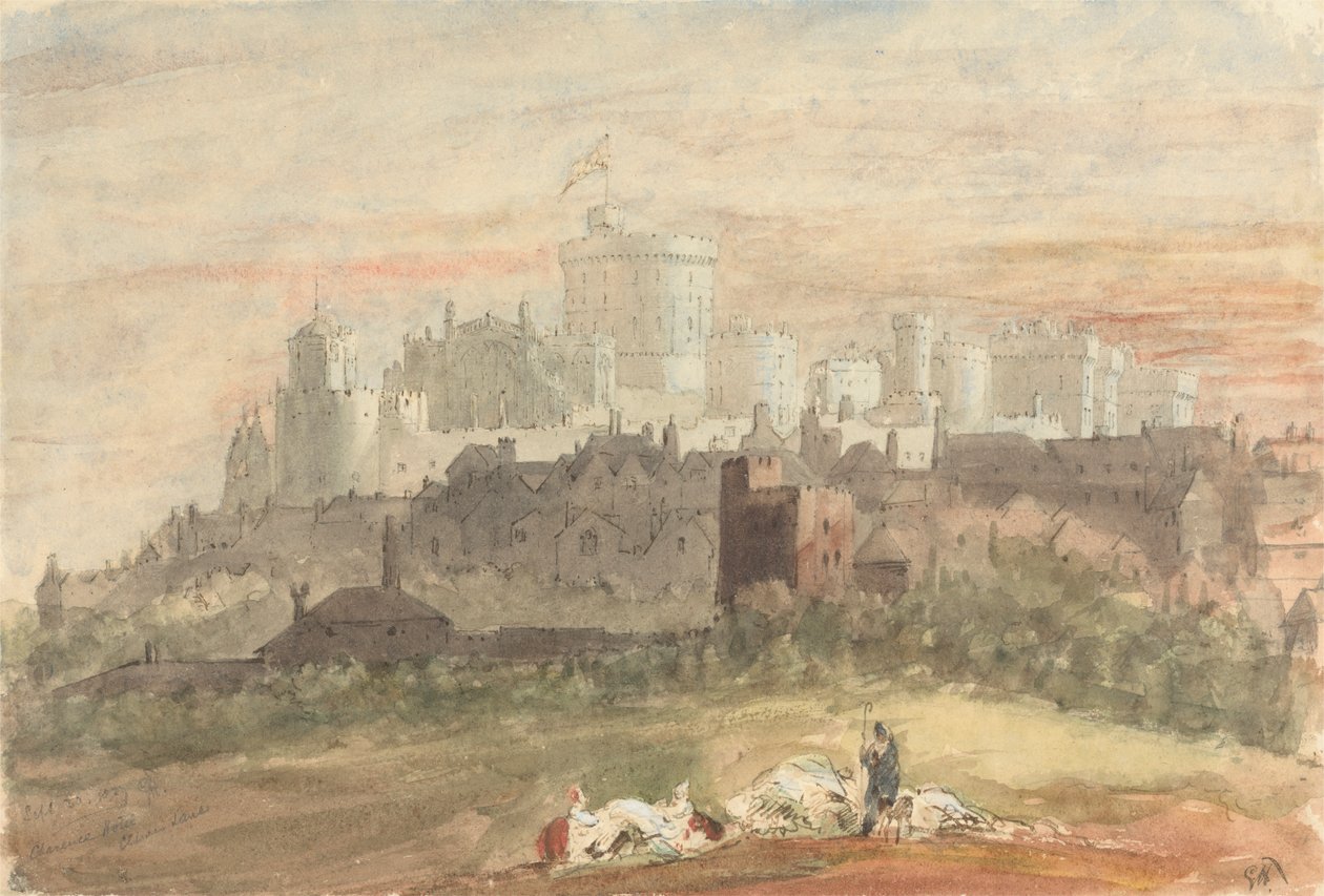 A Capriccio of Windsor Castle by Sir George Hayter