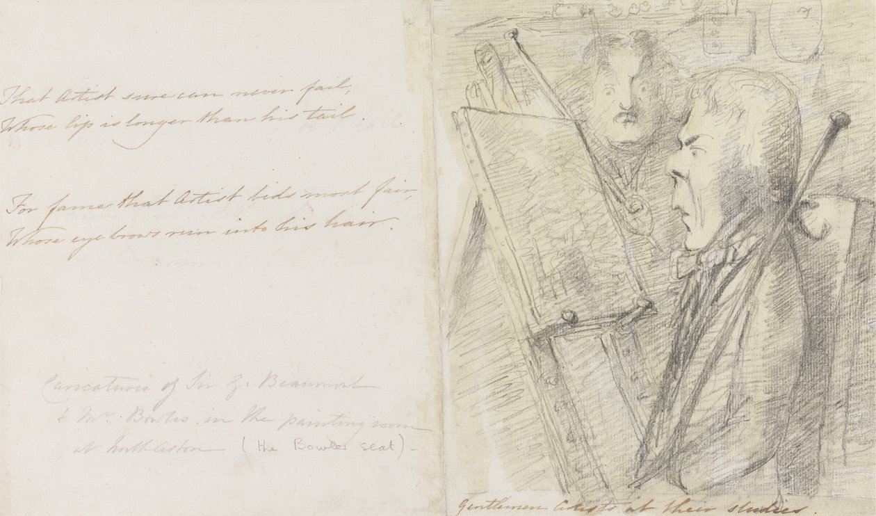 Gentlemen Artists at their Studies by Sir George Howland Beaumont seventh Baronet