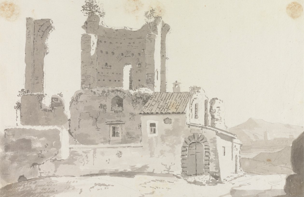 Ruins Outside Rome by Sir George Howland Beaumont seventh Baronet