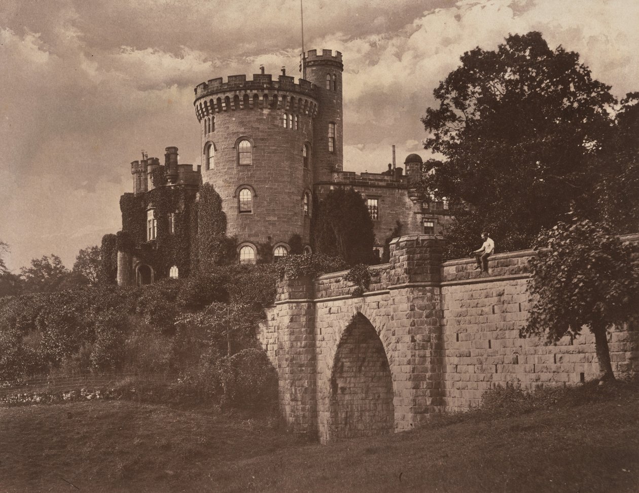 Tullichewan Castle, Vale of Leven, Scotland, c. 1855 by Sir James Campbell of Stracathro